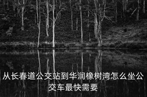 從長春道公交站到華潤橡樹灣怎么坐公交車最快需要