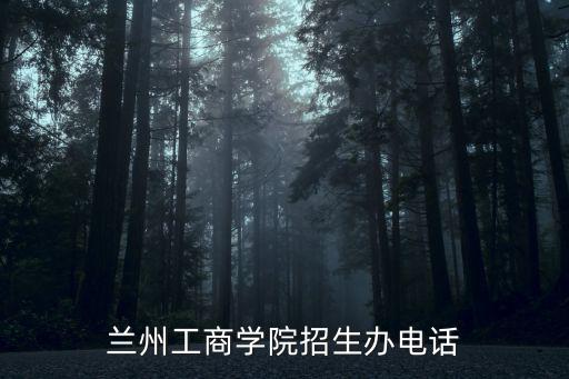 蘭州工商學(xué)院招生辦電話