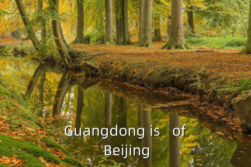 Guangdong is   of Beijing