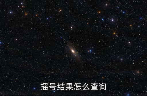 搖號結果怎么查詢