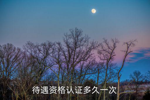 待遇資格認證多久一次