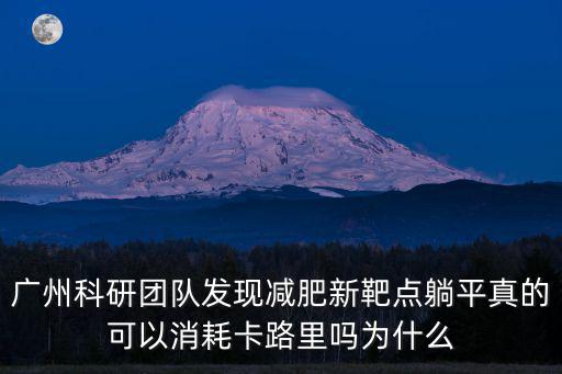 廣州科研團隊發現減肥新靶點躺平真的可以消耗卡路里嗎為什么