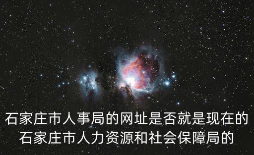 石家莊人社網，石家莊個人社保