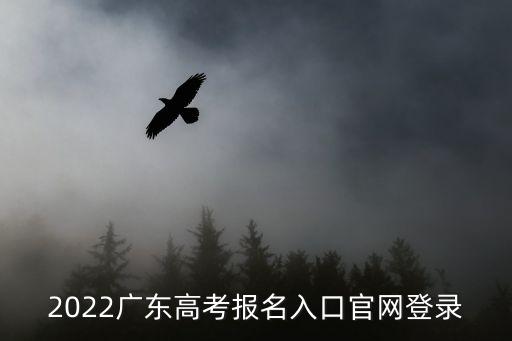 2022廣東高考報(bào)名入口官網(wǎng)登錄