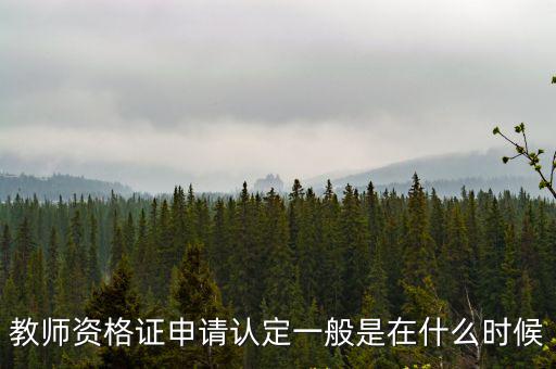 教資認定時間，教師資格證認定什么時候開始