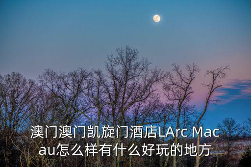 澳門澳門凱旋門酒店LArc Macau怎么樣有什么好玩的地方