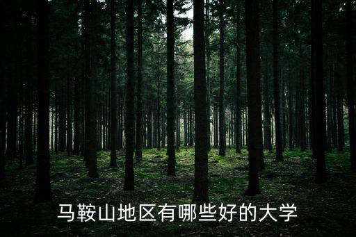 馬鞍山地區有哪些好的大學