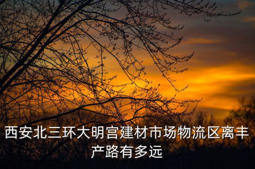 北三環(huán)大明宮，西安北三環(huán)大明宮建材市場(chǎng)物流區(qū)離豐產(chǎn)路有多遠(yuǎn)