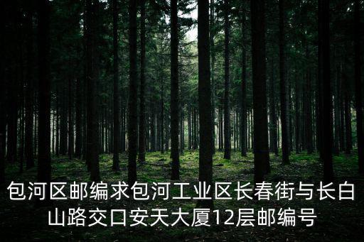 包河區郵編求包河工業區長春街與長白山路交口安天大廈12層郵編號