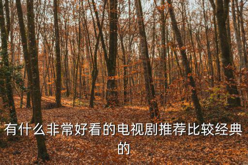 有什么非常好看的電視劇推薦比較經典的