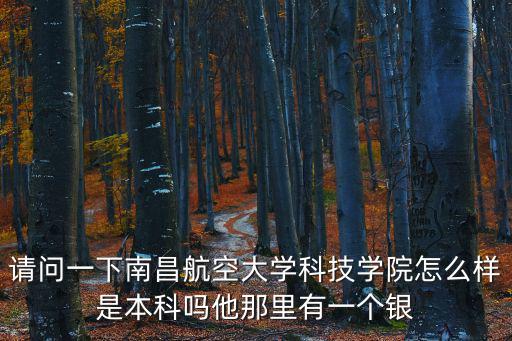 南昌航空大學科技學院，請問一下南昌航空大學科技學院怎么樣是本科嗎他那里有一個銀