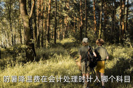 防暑降溫費在會計處理時計入哪個科目
