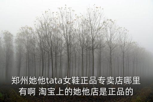 鄭州她他tata女鞋正品專賣店哪里有啊 淘寶上的她他店是正品的