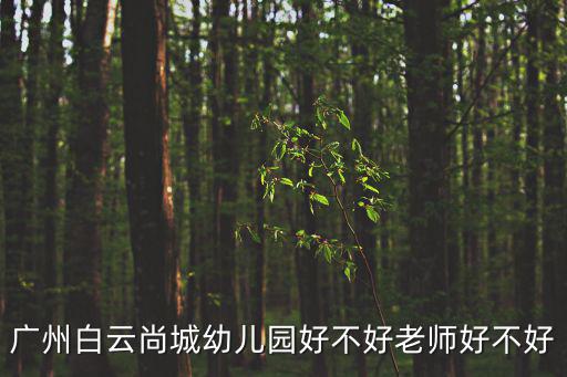 廣州白云尚城幼兒園好不好老師好不好