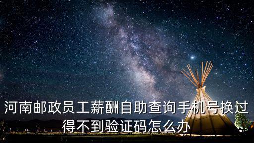 河南郵政員工薪酬自助查詢手機號換過得不到驗證碼怎么辦