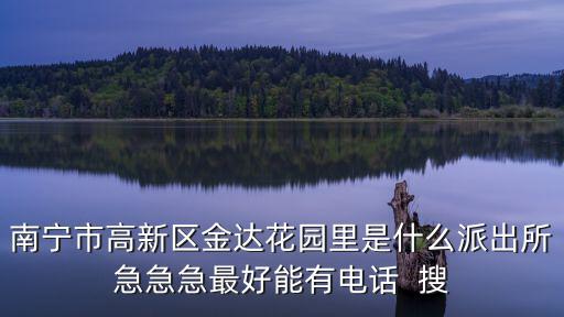 南寧市高新區金達花園里是什么派出所急急急最好能有電話  搜