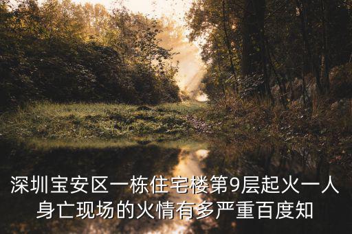 深圳寶安區(qū)一棟住宅樓第9層起火一人身亡現(xiàn)場的火情有多嚴(yán)重百度知