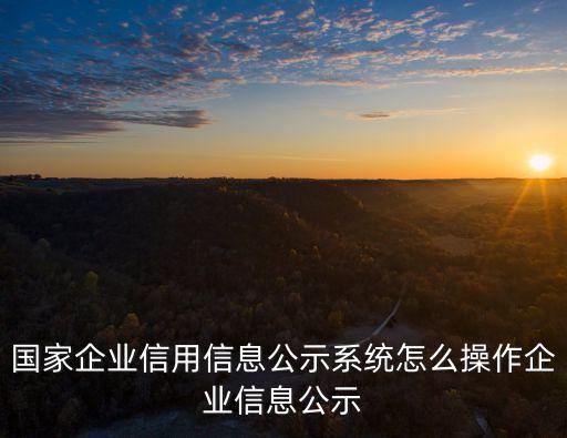 全國企業(yè)信息信用公示，全國企業(yè)信用信息公示系統(tǒng)有什么用