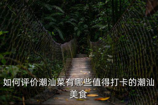 如何評(píng)價(jià)潮汕菜有哪些值得打卡的潮汕美食