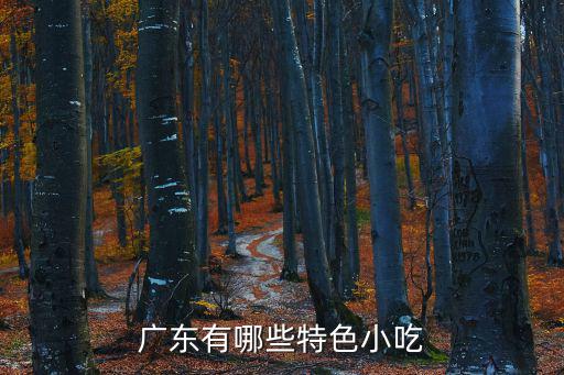 廣東有哪些特色小吃