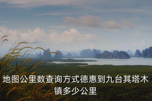 地圖公里數查詢方式德惠到九臺其塔木鎮多少公里