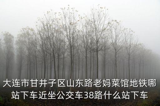 大連市甘井子區山東路老媽菜館地鐵哪站下車近坐公交車38路什么站下車