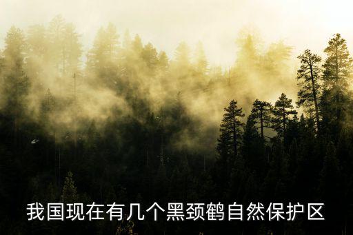 我國現在有幾個黑頸鶴自然保護區