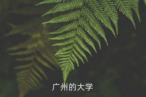 廣州的大學(xué)