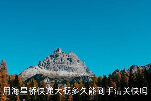 用海星橋快遞大概多久能到手清關快嗎