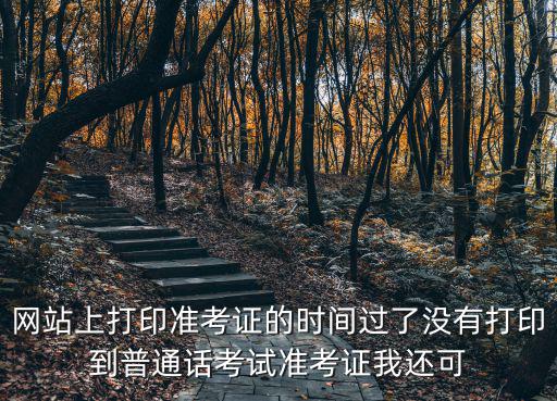 網站上打印準考證的時間過了沒有打印到普通話考試準考證我還可