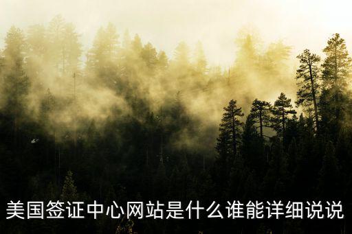 美國(guó)簽證中心網(wǎng)站是什么誰(shuí)能詳細(xì)說(shuō)說(shuō)