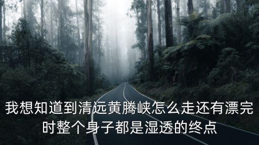 我想知道到清遠(yuǎn)黃騰峽怎么走還有漂完時(shí)整個(gè)身子都是濕透的終點(diǎn)