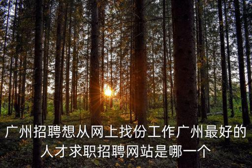 廣州招聘想從網(wǎng)上找份工作廣州最好的人才求職招聘網(wǎng)站是哪一個