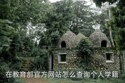 個人學籍檔案查詢，在教育部官方網站怎么查詢個人學籍
