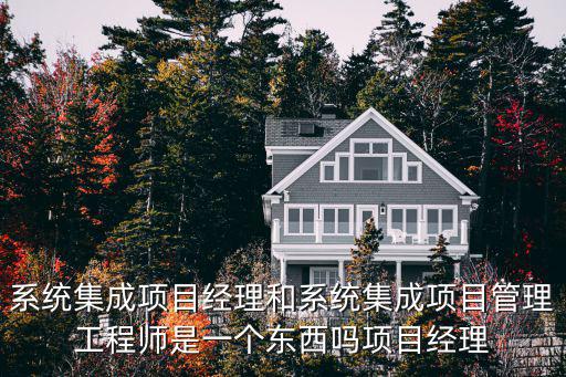 系統集成項目經理和系統集成項目管理工程師是一個東西嗎項目經理