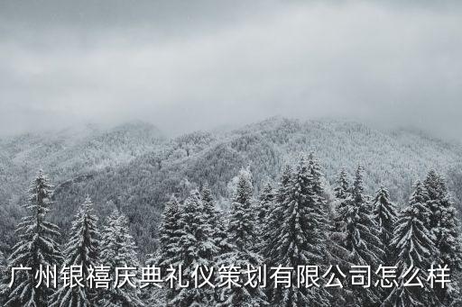 廣州銀禧慶典禮儀策劃有限公司怎么樣