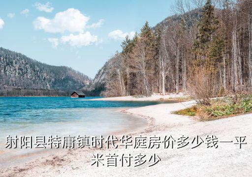 射陽縣特庸鎮時代華庭房價多少錢一平米首付多少
