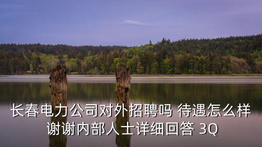 長春供電公司，長春電力公司對外招聘嗎 待遇怎么樣 謝謝內(nèi)部人士詳細回答 3Q