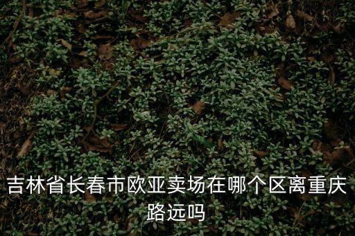 吉林省長春市歐亞賣場在哪個區離重慶路遠嗎