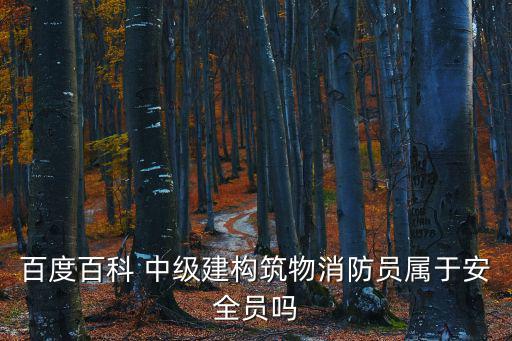 中級(jí)消防員，百度百科 中級(jí)建構(gòu)筑物消防員屬于安全員嗎