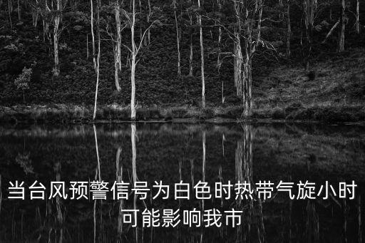 當臺風預警信號為白色時熱帶氣旋小時可能影響我市