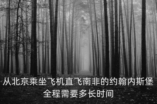 約翰內(nèi)斯堡時(shí)間，從北京乘坐飛機(jī)直飛南非的約翰內(nèi)斯堡全程需要多長(zhǎng)時(shí)間