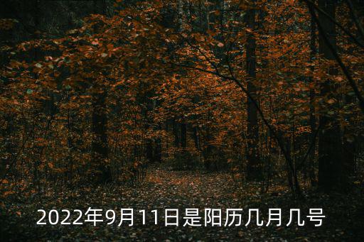 2022年9月11日是陽歷幾月幾號