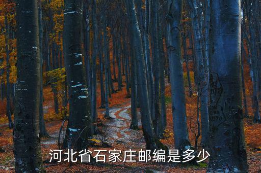 河北省石家莊郵編是多少