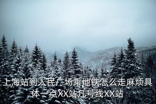 人民廣場地鐵站，上海站到人民廣場乘地鐵怎么走麻煩具體一點XX站幾號線XX站