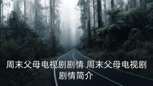 周末父母劇情介紹，周末父母劇照小演員