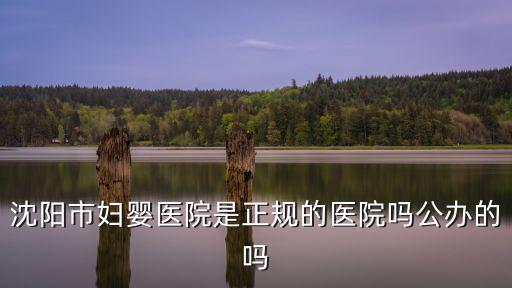 沈陽市婦嬰醫院是正規的醫院嗎公辦的嗎