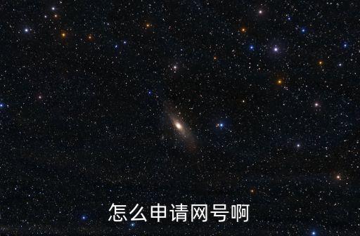 怎么申請(qǐng)網(wǎng)號(hào)啊