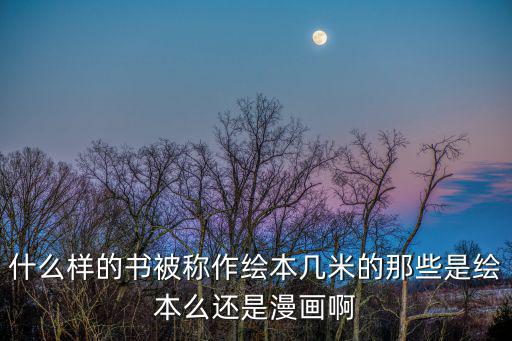 幾米繪本，什么樣的書被稱作繪本幾米的那些是繪本么還是漫畫啊