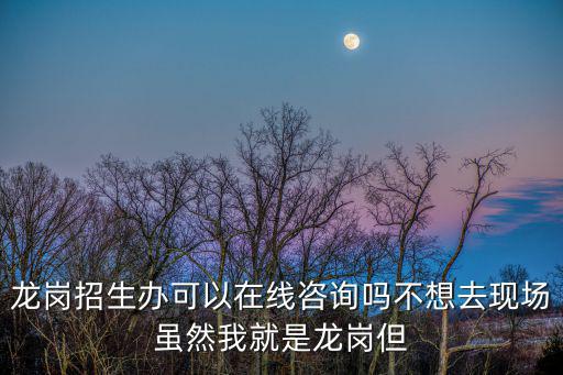 龍崗招生辦可以在線咨詢嗎不想去現場雖然我就是龍崗但